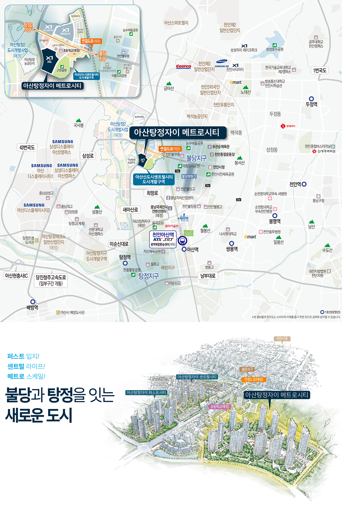 탕정지구 입지환경